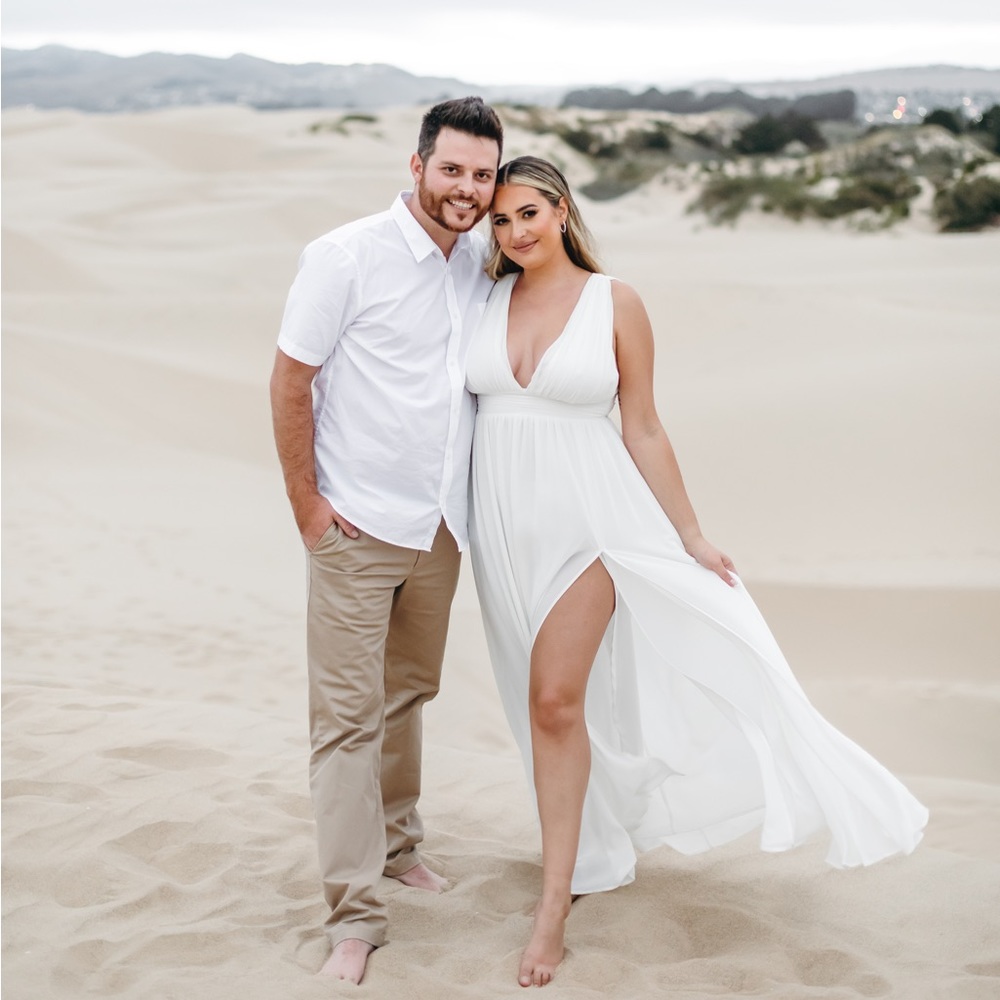 Lulus white maxi dress